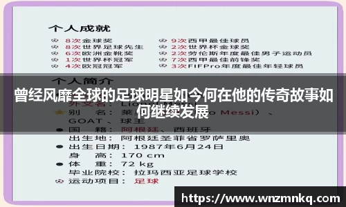 曾经风靡全球的足球明星如今何在他的传奇故事如何继续发展